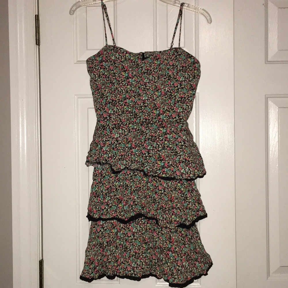Multi-flowered mini dress